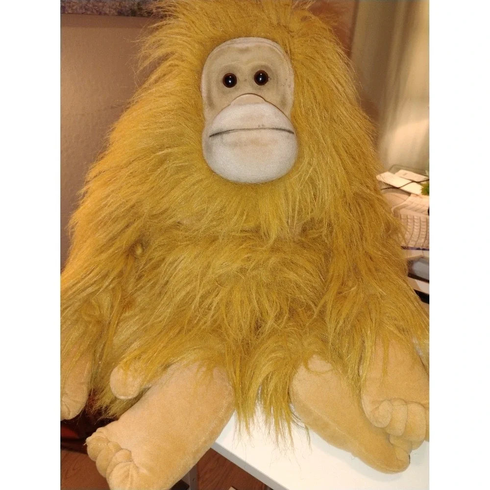 Giant Plush Orangutan Monkey Stuffed Animal‎ Large Orange Fuzzy Toy Kids